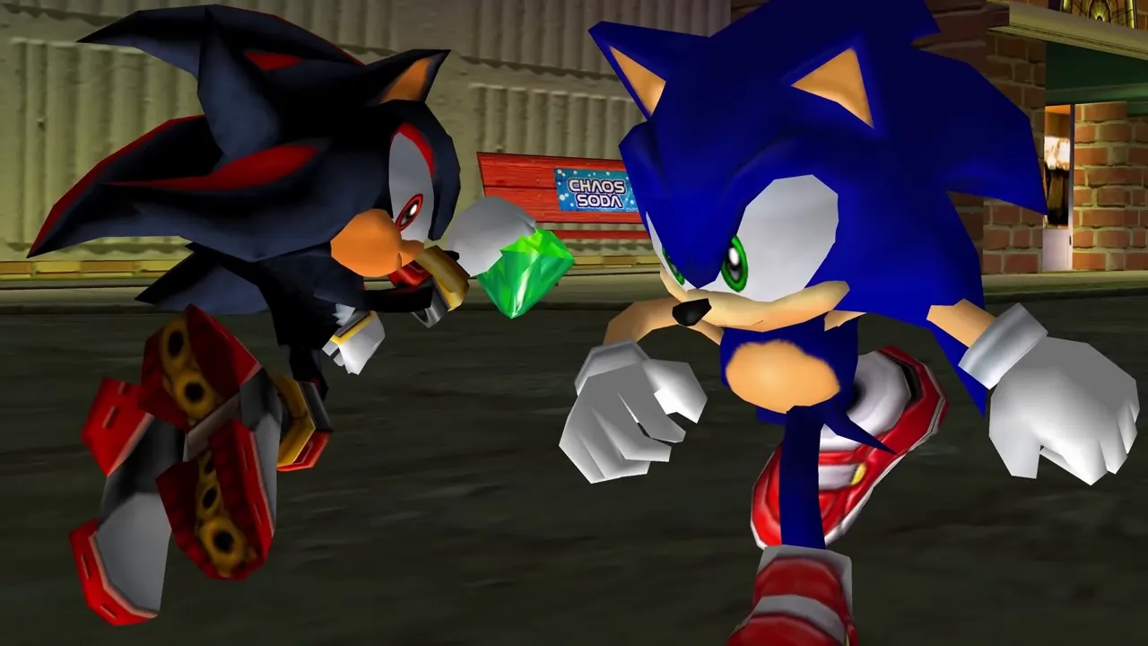 Sonic Adventure 2 — Sonic Meets Shadow — Choicer Voicer dub pack cover