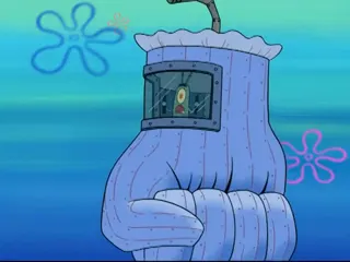 Spongebob - Someone Should Send You Floating Down The River Grandma at 00:57 — Plankton