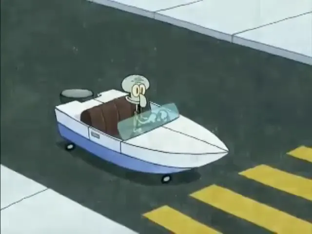 Squidward Gets Crushed By A Steamroller at 00:00 — Mrs Puff