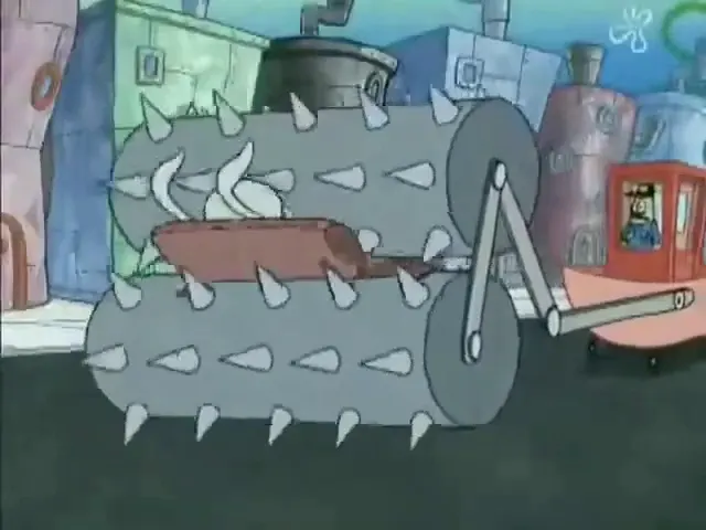 Squidward Gets Crushed By A Steamroller at 00:17 — Squidward